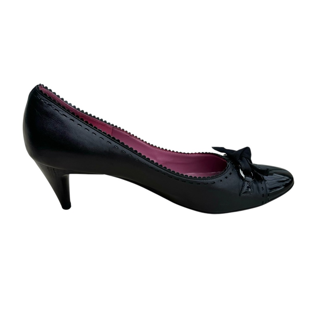 Salvatore Ferragamo Patent Gancini Heels Bow Detail Black - Picture 7 of 14